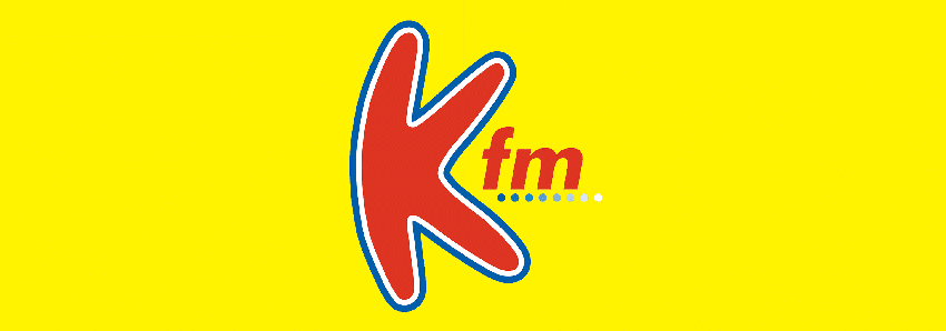 Logo featuring a red letter "k" with a blue outline, followed by lowercase "fm" in black, against a yellow background for FCE Scan. | FCE Scan