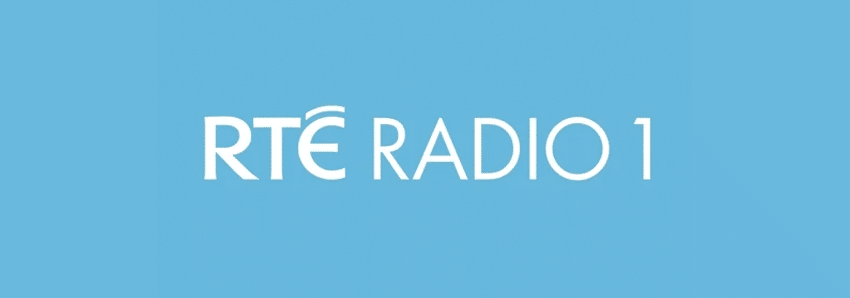 Logo of RTÉ Radio 1 featuring FCE Scan on a blue background. | FCE Scan